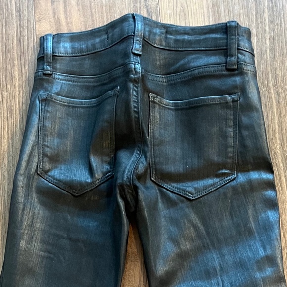 GAP inner cozy leggings in black waxed size 24 - Picture 4 of 5